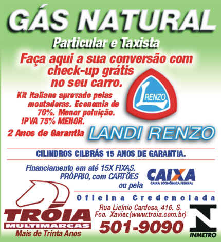 G�s Natural - Propaganda Jornal O Dia - Maio/2001